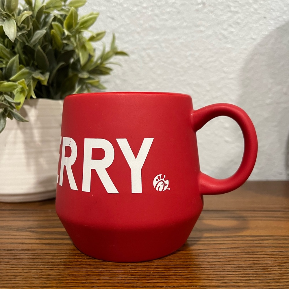Chick-fil-A Matte Red Christmas Mug